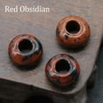 thumbnail image 1 of HOOUN 5mm Large Hole Loose Rondelle European Beads for Bracelet Jewelry Making Charms-Red Obsidian-5PCS (Random Pick), 1 of 9