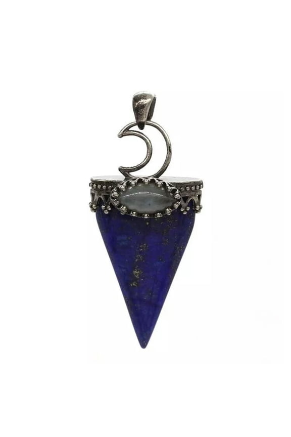 5pcs Labradorite Lapis Lazuli Stone Pendants Energy Reiki Healing Amulet