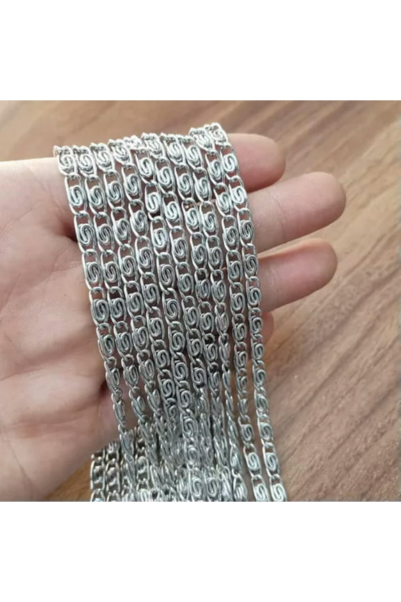 5pcs Lot Silver Stainless steel paper clip chain necklaces 4.5MM 18-32'' For Men-18 inch