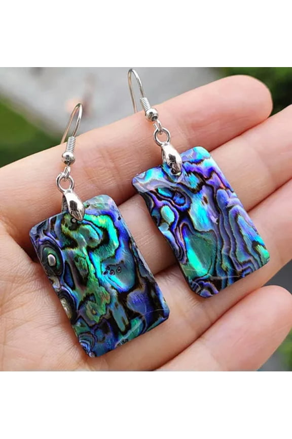 5pcs Natural Abalone Shell beads earrings Pendants pair