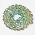 thumbnail image 1 of HOOUN 6-10MM Austria Rainbow Moonstone Smooth Round Loose Beads for Jewelry Making DIY-Green-8mm, 1 of 9