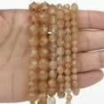 thumbnail image 1 of HOOUN 6-10mm Natural GemStone Pink Quartz Agate Faceted Loose Beads for Jewelry Making-citrine-10mm about 36pcs, 1 of 9