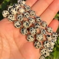 thumbnail image 1 of HOOUN 6/8/10MM Natural Faceted Aquamarines Agates Round Loose Beads for Jewelry Making-Yellow Spot-6mm 42-44pcs, 1 of 9