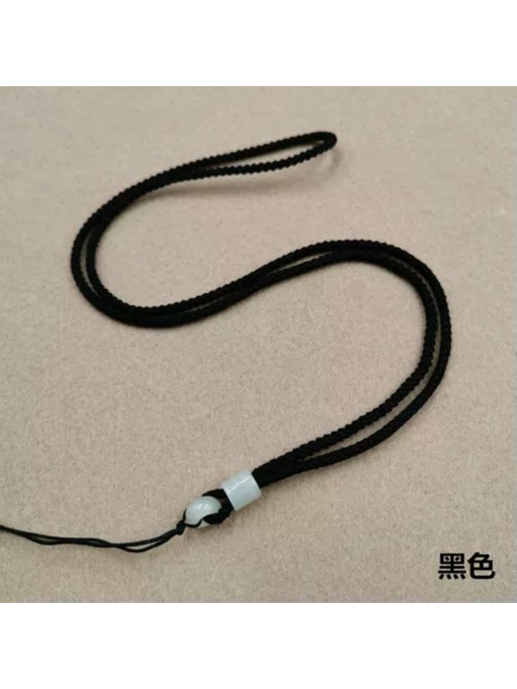 6 PCS Jade Cord String Necklace for Pendant Chain for Pendant-Black