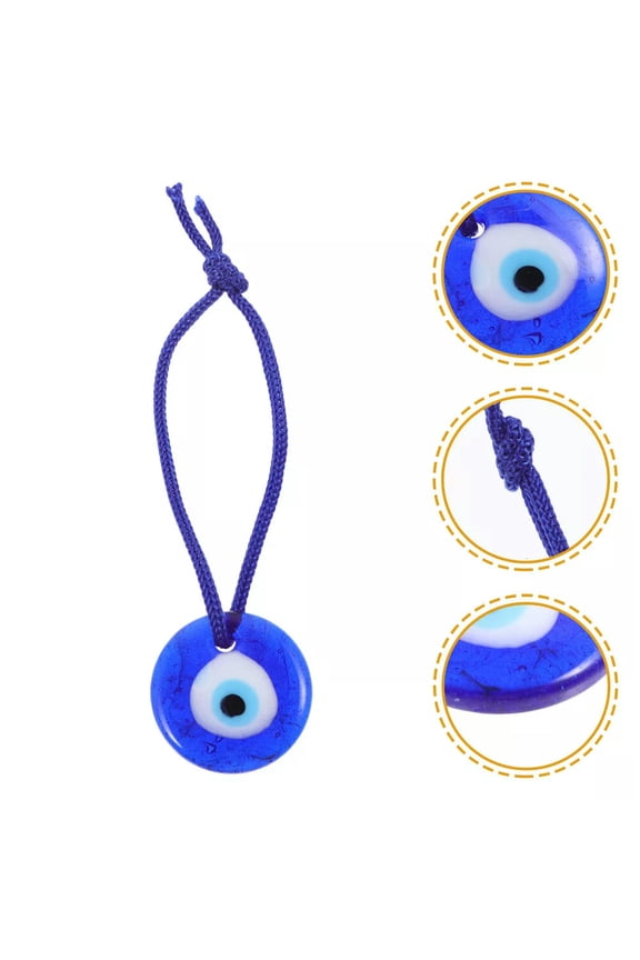 6 Pcs Turkish Eye Keyring Evil Pendant Wall Turkey Blue Eyes