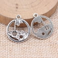thumbnail image 1 of HOOUN 60 Pcs Tibetan Silver Golf hole flag Charms Pendant 22x19MM DIY Making C15585, 1 of 3