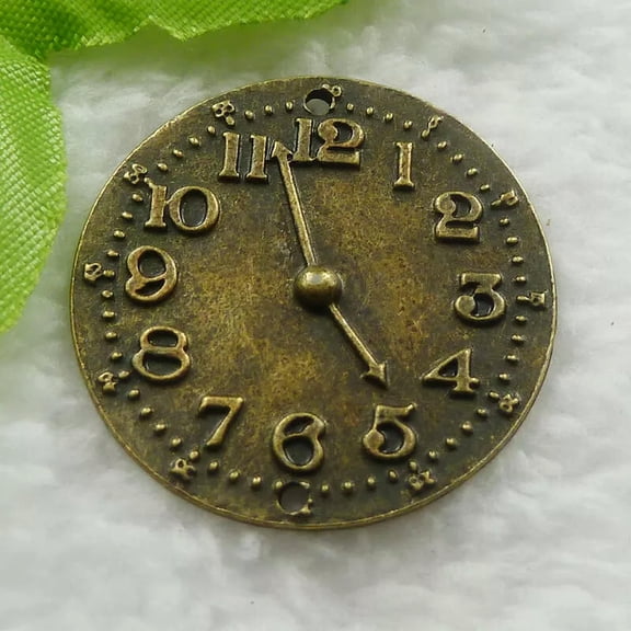 HOOUN 60 pcs bronze plated clock connectors 31mm B626