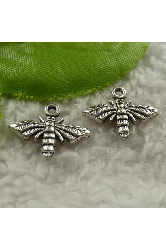 600 pcs tibet silver bee charms 17x14mm B4216