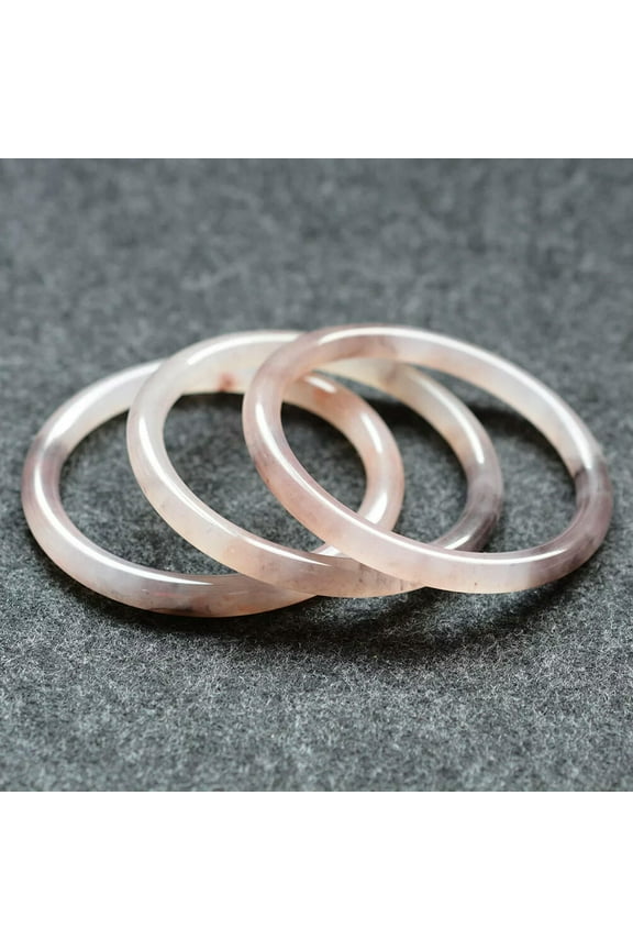 64mm Natural Golden Silk Jade Bracelet Jade Bangle Women's Jewelry