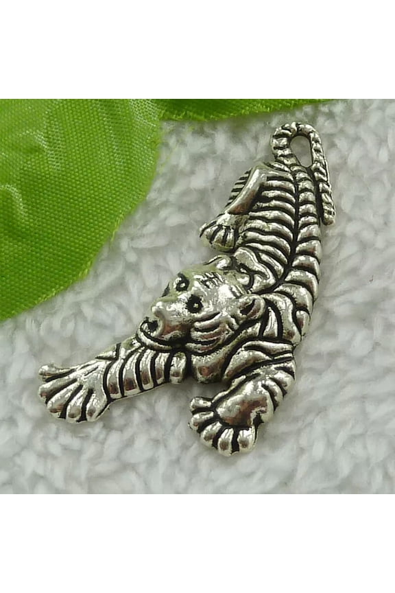 64pcs tibet silver tiger charms pendant 52X28mm B3378