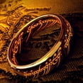 thumbnail image 1 of HOOUN 6Mm Gold Lord of The Rings Stainless Steel Finger Ring with Laser Magic Rune Men-11, 1 of 5