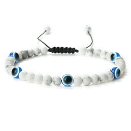 HOOUN Lucky Blue Evil Eye Bracelet Couple Handmade Adjustable
