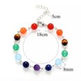 thumbnail image 1 of HOOUN 7 Chakra Healing Energy Reiki Chain Bead Stone Bracelet Adjustable Jewelry -SLA002, 1 of 4