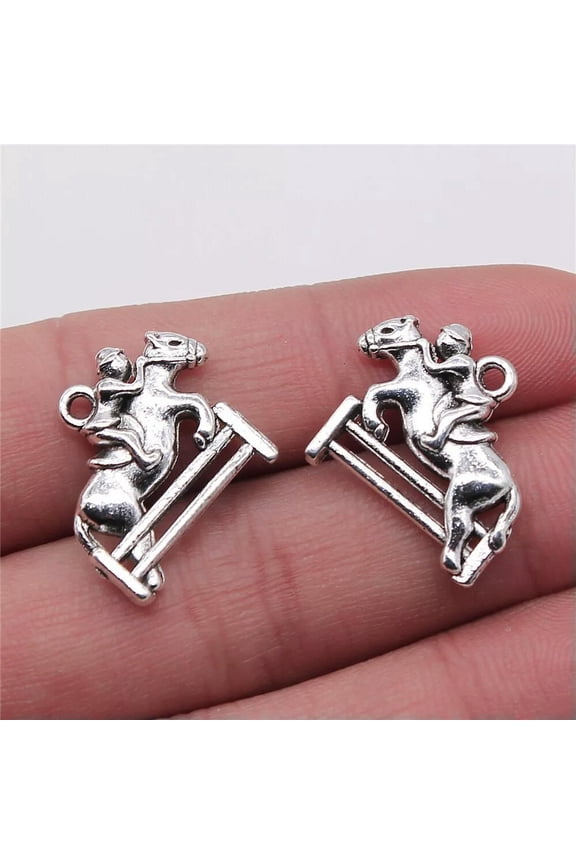 70 Pcs Antique Silver Atletico athletes Charms Pendant 21x17MM B14600