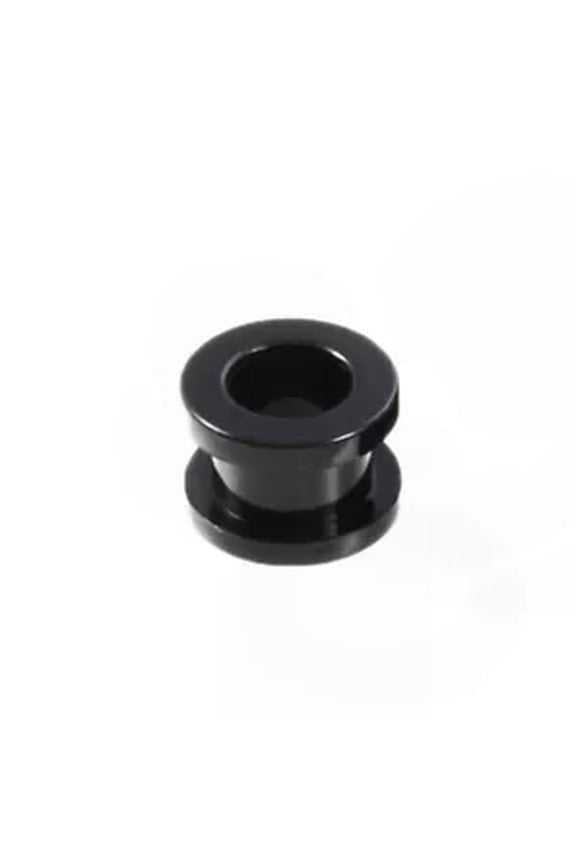 8/10/12mm Acrylic Screw Flesh Tunnel Ear Plug Taper Earring Stretcher Plug Ear -black-10mm