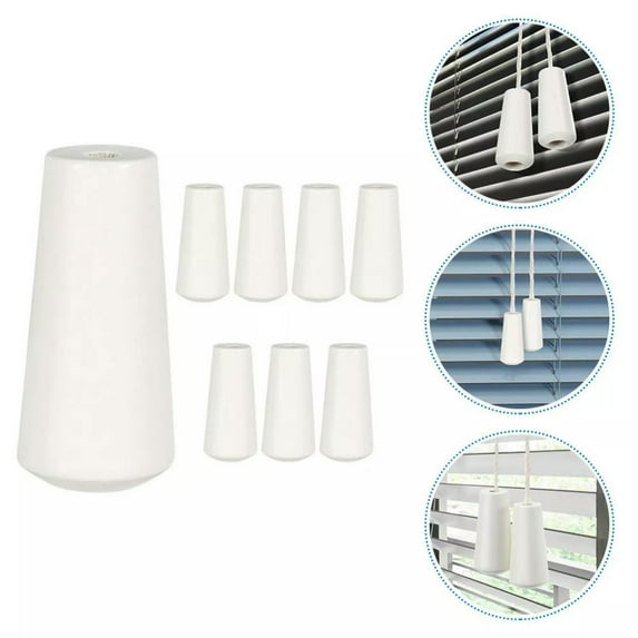 HOOUN 8 Pcs Blind Cord Wooden Clock Blinds Pendant Drawstring Accessories