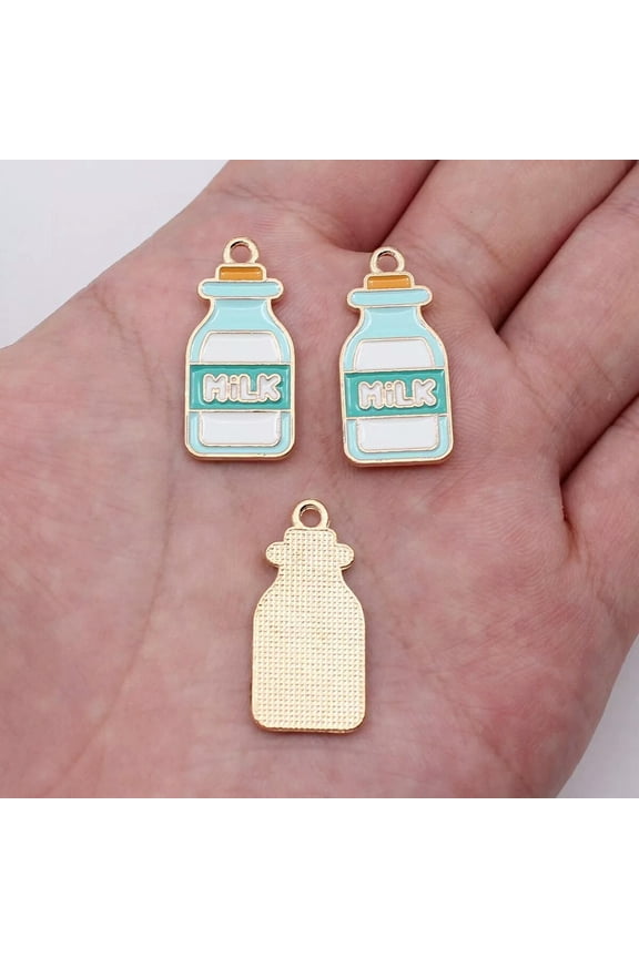 80 Pcs Alloy Enamel Drift Bottle Charms Pendant 27X13MM Diy Making D20188