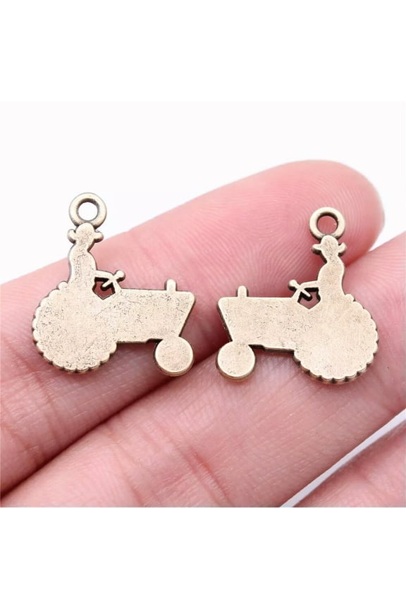 80 Pcs Bronze Plated Farm car Charms Pendant 20x18MM B13354