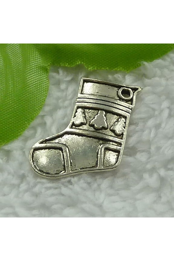 80pcs tibet silver Socks charms 28X21mm B2698