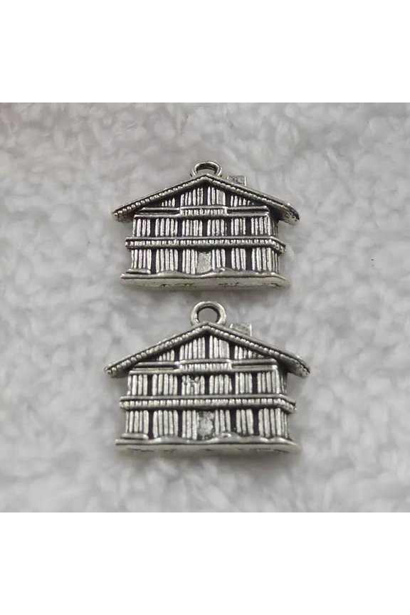 84 pcs tibet silver house charms 25x20mm B315