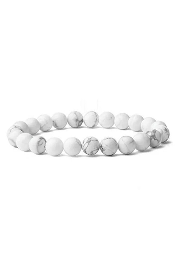 8mm Natural Gemstone Healing Energy Elastic Bead Stone Bracelet 7.5''-Multi-Color 10
