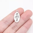 thumbnail image 1 of HOOUN 90 Pcs Antique Silver swim bicycle run Charms Pendant 22x10MM B16495, 1 of 3