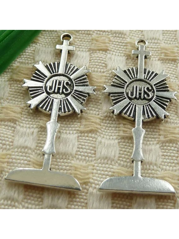 90 Pcs Tibetan Silver logo Charms Pendant 40X18MM S4647 DIY Jewelry Making