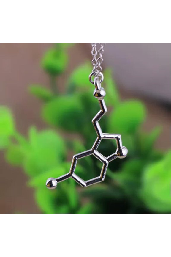925 Silver Plated Cute Mini Dopamine Heart Chain 3D Love Necklace Pendant Gift-X010
