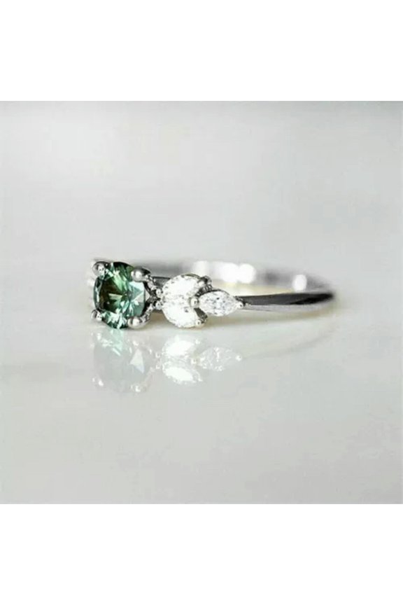 925 Silver Rings Women Cubic Zirconia Fashion Wedding Engagement Jewelry Sz 6-10-Style_7-7