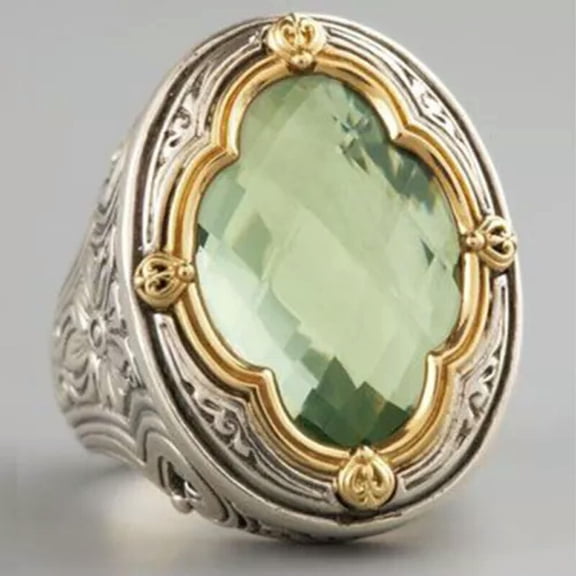 HOOUN 925 Silver Women Rings Fashion Cubic Zirconia Wedding Jewelry Rings Gift Sz 6-10-#1-7