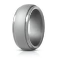 thumbnail image 1 of HOOUN Black Silicone Ring Rubber Wedding Band Flexible for Men Workout Male Lifestyle+-hellgrau-12, 1 of 9