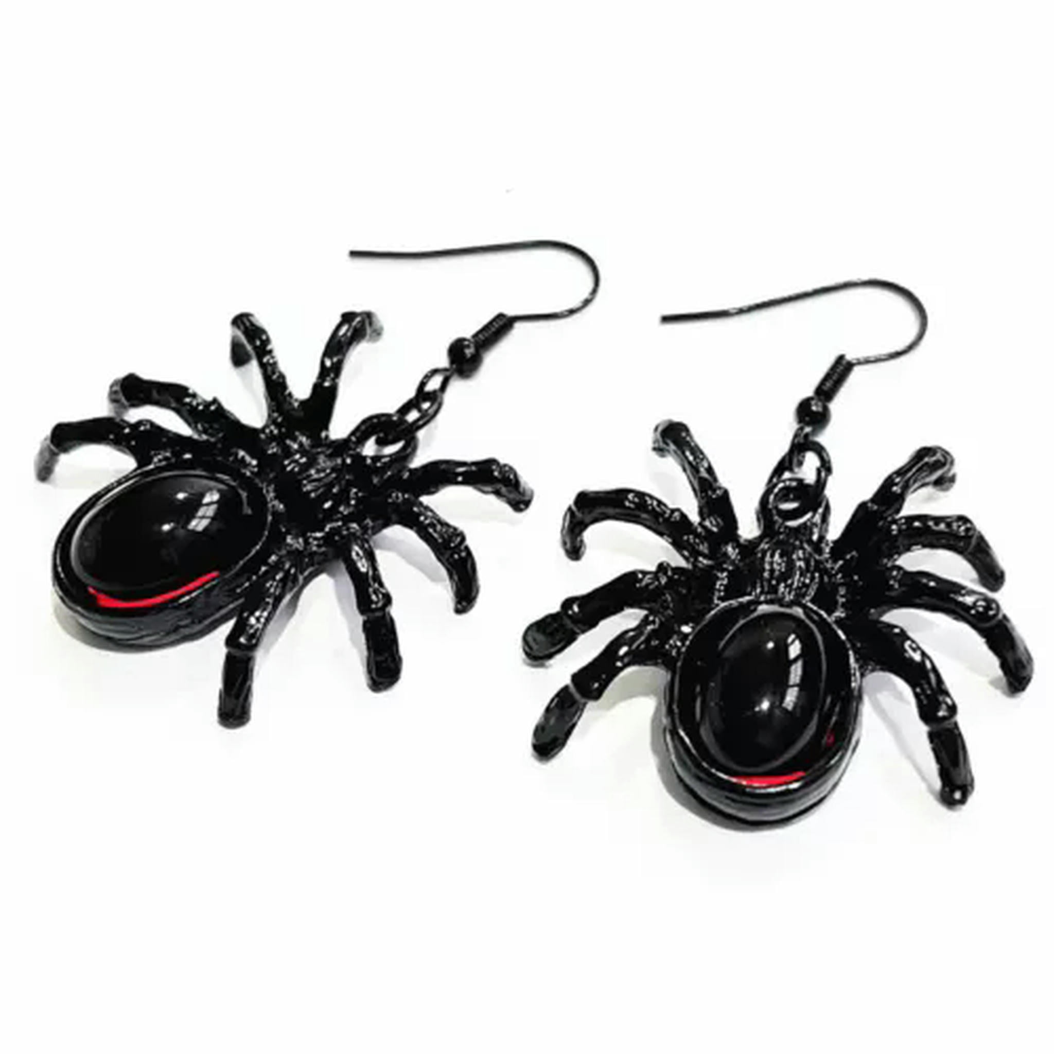 HOOUN Black Spider Wed Teardrop Moonstone Dangle Earrings Retro Boho ...