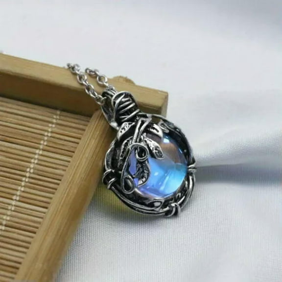 HOOUN Boho Moonstone Pendant Necklace Vintage Women Necklace Party Women Jewelry Gift-03#