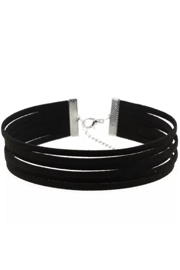 Boho Multilayer Choker Velvet Necklace Hippy Statement Fashion Jewelry DIY Retro-black