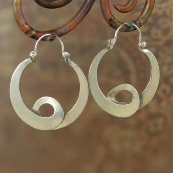HOOUN Boho Vintage 925 Silver Ear Hook Earrings Women Wedding Dangle Drop Jewelry Gift-#2