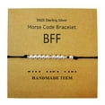 thumbnail image 1 of HOOUN Bracelet Beach Jewellery Beaded Silver Morse Code BFF Love Hope Cord Gift-BFF, 1 of 1