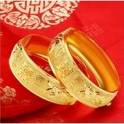 HOOUN Bridet 22K 23K 24K Thai Baht Yellow Gold Plated Jewelry 6.0"