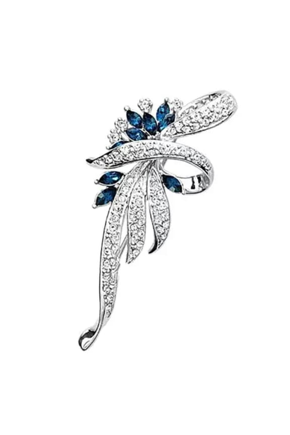 Brooch Pin Diamond Corsage Suit Pin Gift#-Silver