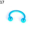 thumbnail image 1 of HOOUN CA Nose Ring Eyebrow Lip Studs Earrings Stainless Steel Body Piercing Rings Hoop-C-light blue/C-shape-spherical, 1 of 9