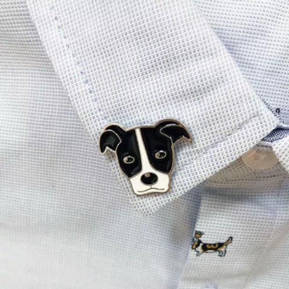 HOOUN Cartoon Pet Dog Pin Badge Lapel Brooch Metal Enamel Clothing Bag Accessories-22