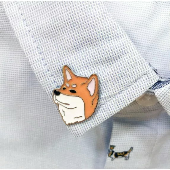 HOOUN Cartoon Pet Dog Pin Badge Lapel Brooch Metal Enamel Clothing Bag Accessories-40