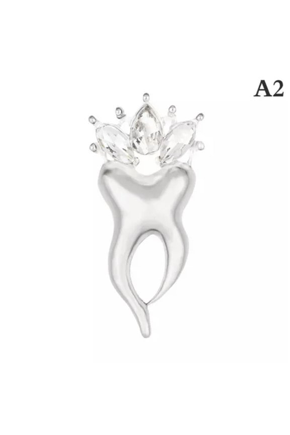 Cartoon Tooth Pins Protect Your Dental Enamel Pins Dentist Doctor Clothes@-A2