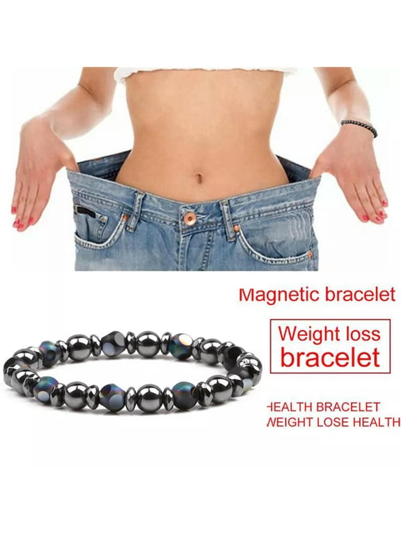 Chakra Hematite Stone Bead Stretch Bracelet Healing Magnetic Weight-ca@