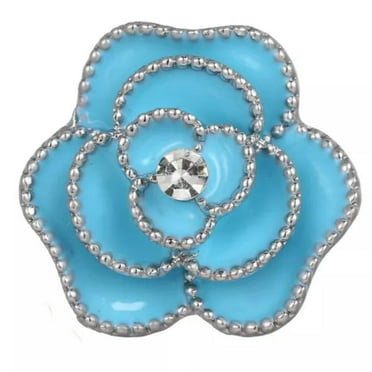 HOOUN Classic Crystal Flower Charm Snap Button Fit 18mm Snap Jewelry Making DIY-NSKZ905