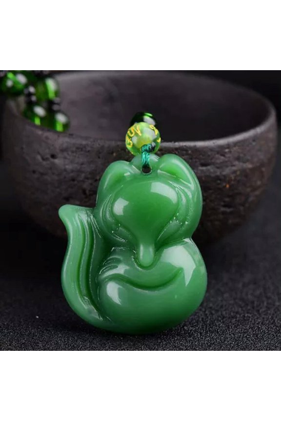 Classic Natural Chinese Agate Pendant Jade Necklace Blessing Lucky Amulet Gifts-A19