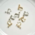 thumbnail image 1 of HOOUN Clip-On Earring Converters Non Pierced Earrings Parts DIY Ear Jewelry Gift-Silver-5, 1 of 2