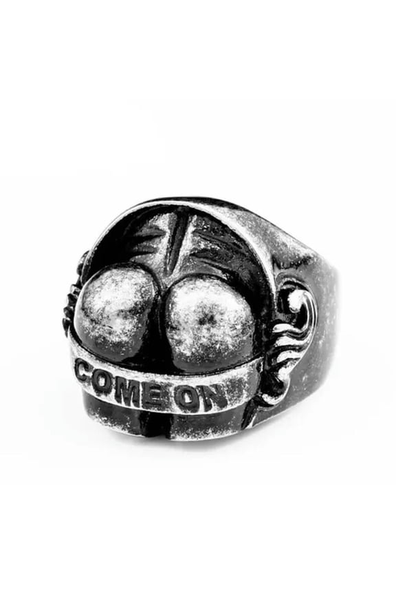Come On Sexy Butt Big Hips Ring Stainless Steel Men's Women's Gothic Retro Ring-12