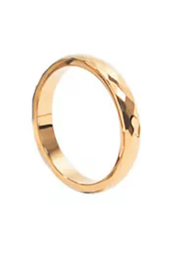 Couple Ring Engagement Ring Titanium Steel Ring Thin Ring 3MM Wide Classic Style-gold-8