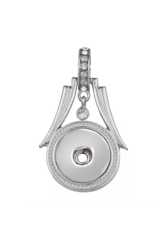 Crystal Ginger Drill Snap Pendant Keychain Fit 18mm Snap Button Jewelry Making-DZ285