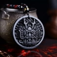 thumbnail image 1 of HOOUN Dargon Natural Black Obsidian Carved Dragon Head Lucky Amulet Necklace Pendant, 1 of 4